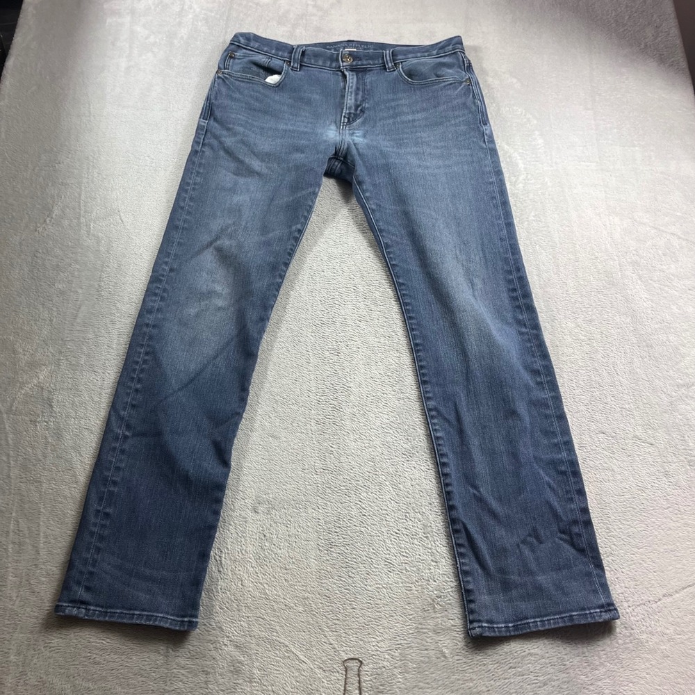 Banana Republic Traveler Jeans Mens 32x32 Slim Fit Blue Denim Pants